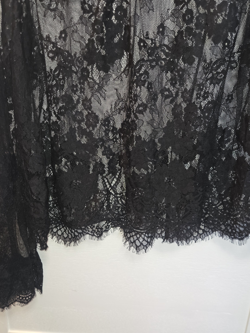 Forever 21 Black Lace Floral Sheer Blouse - Picture 3 of 11